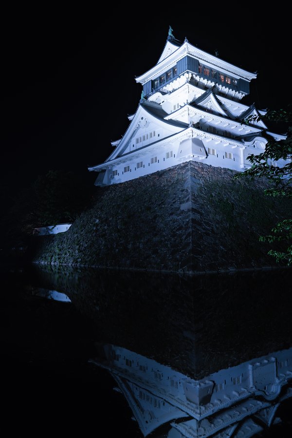 23.小倉城ライトアップ